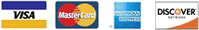 Visa, Master Card, American Express, Discover